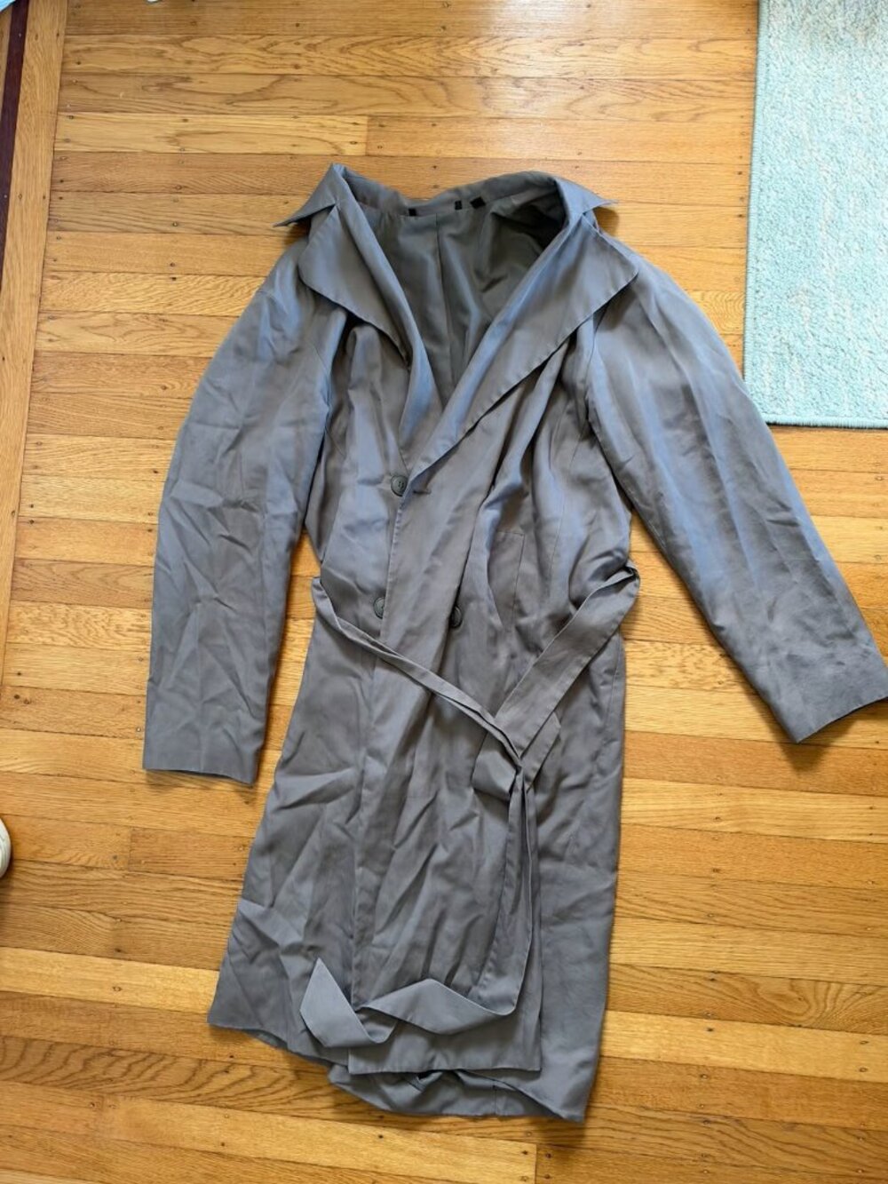 Uniqlo Women's Lightweight Cotton Trench Coat Brown Size M